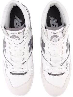 New Balance 650 Retro Basketball Mid 'White Grey' BB650RWE Shop New Balance 650 Retro Basketball Mid 'White Grey' BB650RWE