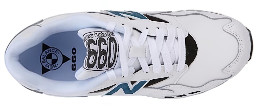 New Balance 660 Low-Top Gading 'Putih Hitam' ML660KAC Lookbook New Balance 660 Low-Top Gading 'Putih Hitam' ML660KAC