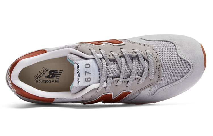 Lookbook New Balance 670 Luxe Coklat 'Abu-Abu' M670GTW