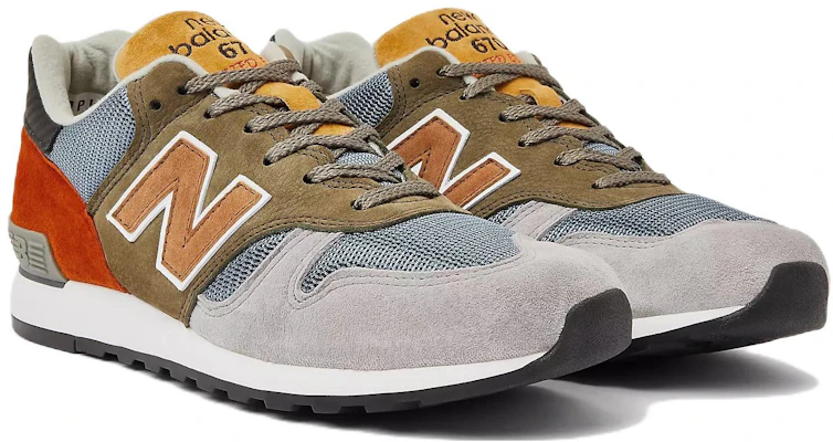 New Balance 670 MiUK Edizione Selezionata Grigio Verde Blu M670SED Lookbook New Balance 670 MiUK Edizione Selezionata Grigio Verde Blu M670SED