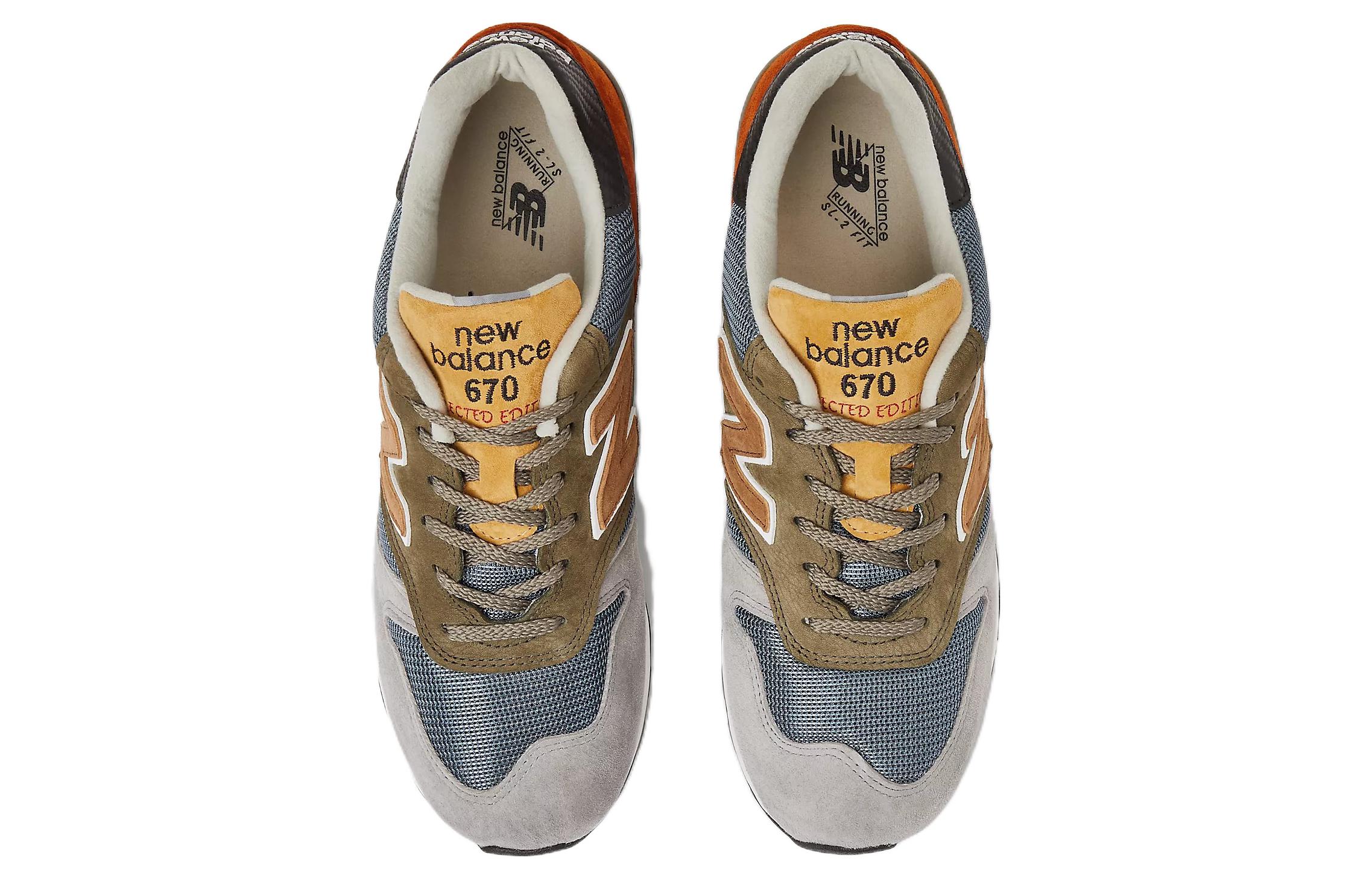 Shop New Balance 670 MiUK Edizione Selezionata Grigio Verde Blu M670SED