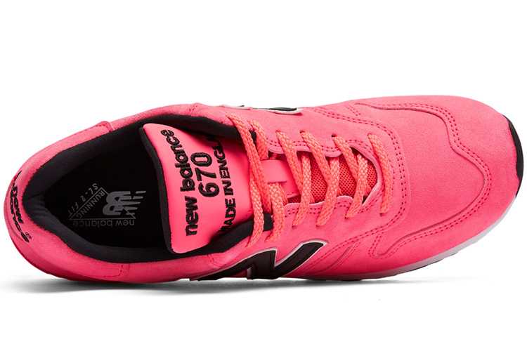 Lookbook New Balance NB 670 低幫 跑步鞋 男款 粉色 D 寬