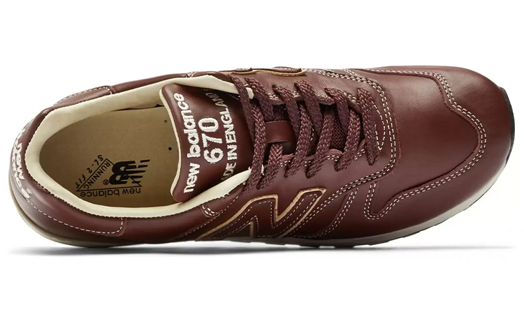 Lookbook 新百倫 NB 670 低幫 跑步鞋 男款 棕色 英國製