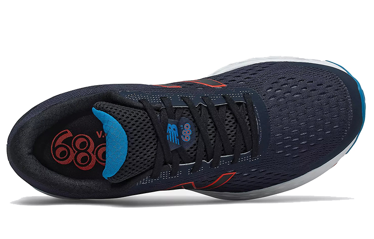 Lookbook New Balance 680 v6 Sneakers ''Blauw Zwart'' M680RK6