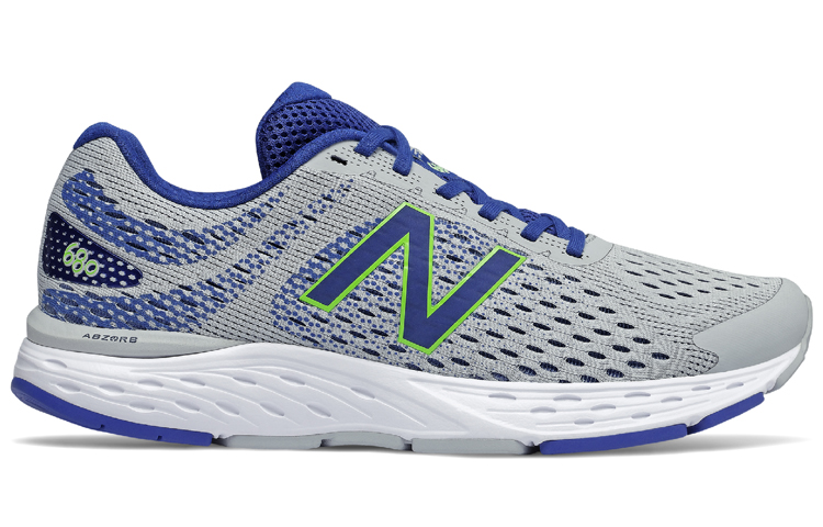 Order New Balance 680 v6 Wide Grigio/Blu/Verde M680AC6