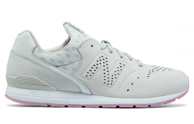 Order New Balance 696 Re-Engineered 輕便透氣休閒跑步鞋 白色
