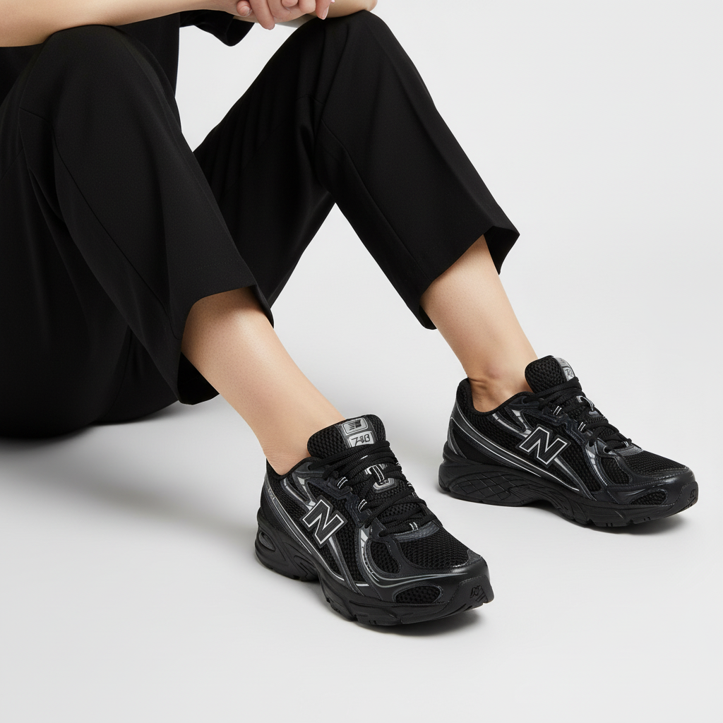 Order New Balance 740v2 Hitam Kelabu Perak U740BM2