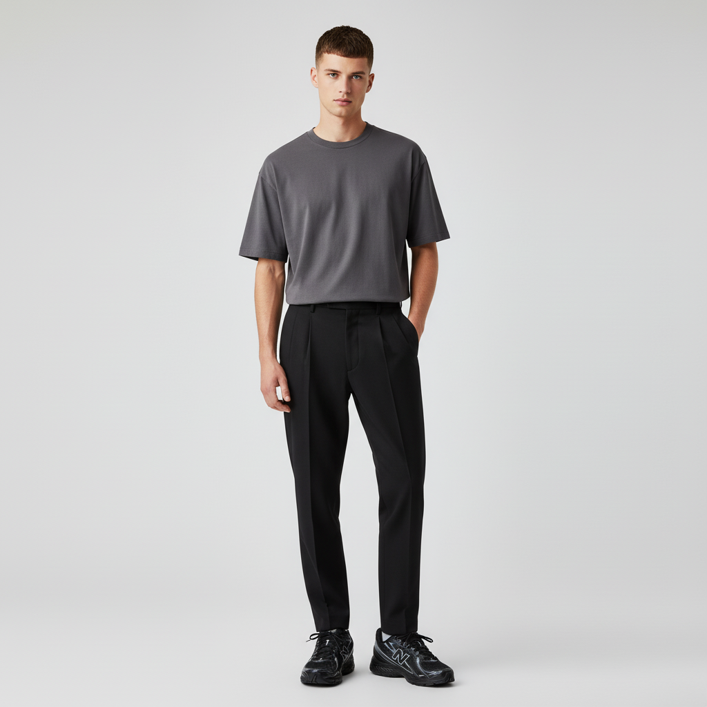 Lookbook New Balance 740v2 Hitam Kelabu Perak U740BM2