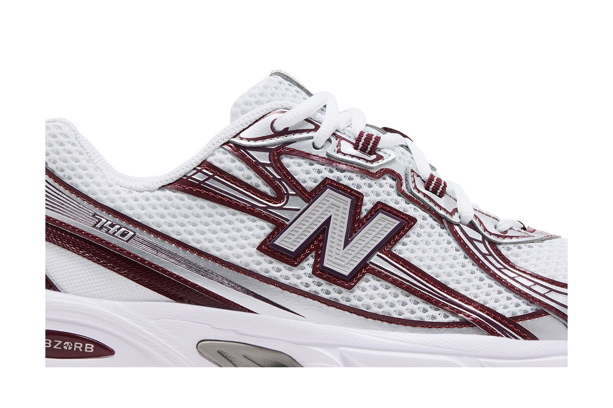 Order New Balance 740v2 White Burgundy Silver U740JW2