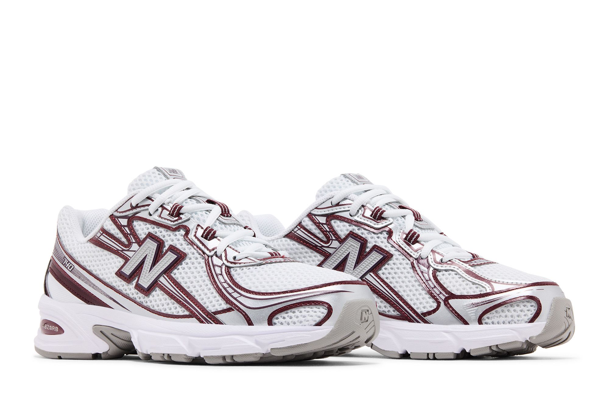 Cheap New Balance 740v2 White Burgundy Silver U740JW2