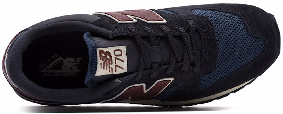 New Balance 770 Series Cozy Breathable Low Tops Retro Blue 'Black' M770AEF Lookbook New Balance 770 Series Cozy Breathable Low Tops Retro Blue 'Black' M770AEF
