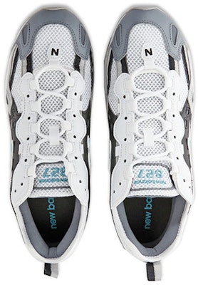 新百倫 NB 827 低筒 運動休閒鞋 男女同款 灰白藍 Lookbook 新百倫 NB 827 低筒 運動休閒鞋 男女同款 灰白藍