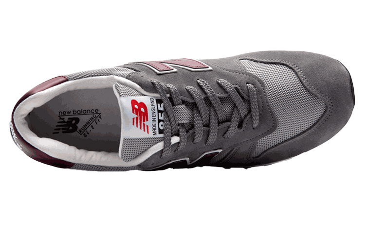 Lookbook New Balance 855 Seri Abu-Abu Hitam Merah M855GRY