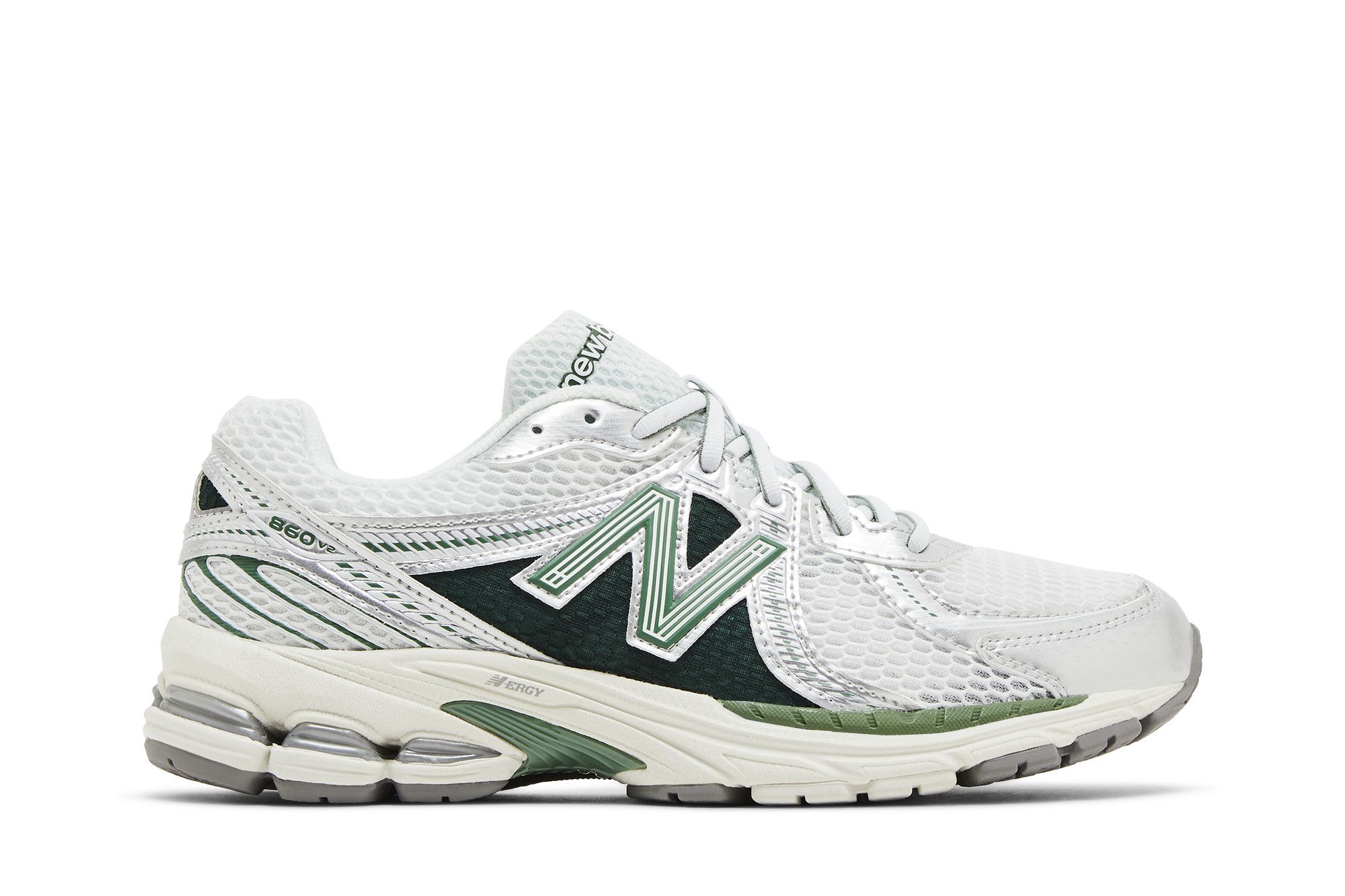 Buy New Balance NB 860 v2 時尚舒適減震防滑耐磨 低筒跑步鞋 男女同款 綠白銀