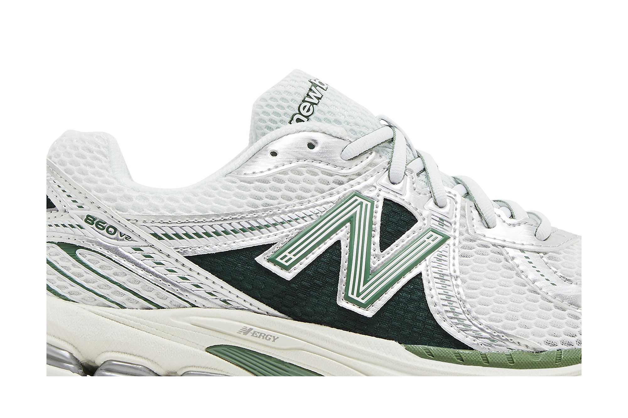 Order New Balance NB 860 v2 時尚舒適減震防滑耐磨 低筒跑步鞋 男女同款 綠白銀