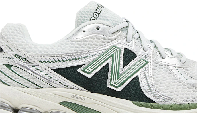 New Balance NB 860 v2 時尚舒適減震防滑耐磨 低筒跑步鞋 男女同款 綠白銀 Order New Balance NB 860 v2 時尚舒適減震防滑耐磨 低筒跑步鞋 男女同款 綠白銀