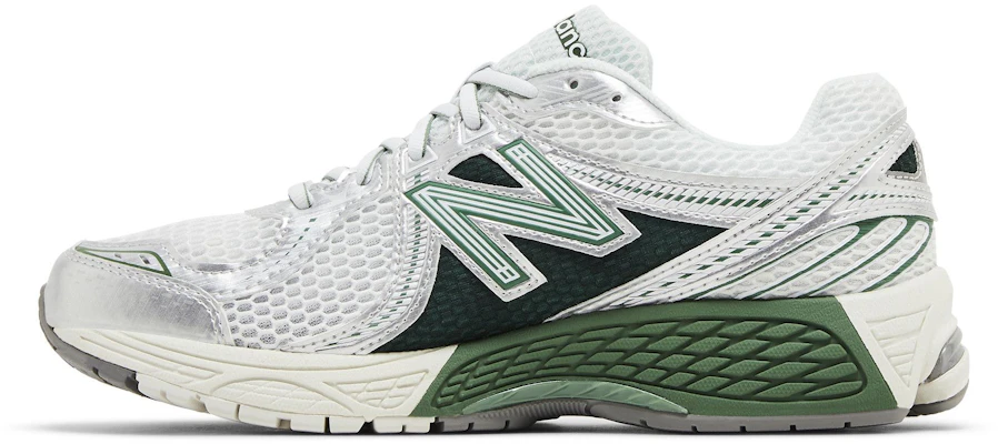 New Balance NB 860 v2 時尚舒適減震防滑耐磨 低筒跑步鞋 男女同款 綠白銀 Lookbook New Balance NB 860 v2 時尚舒適減震防滑耐磨 低筒跑步鞋 男女同款 綠白銀