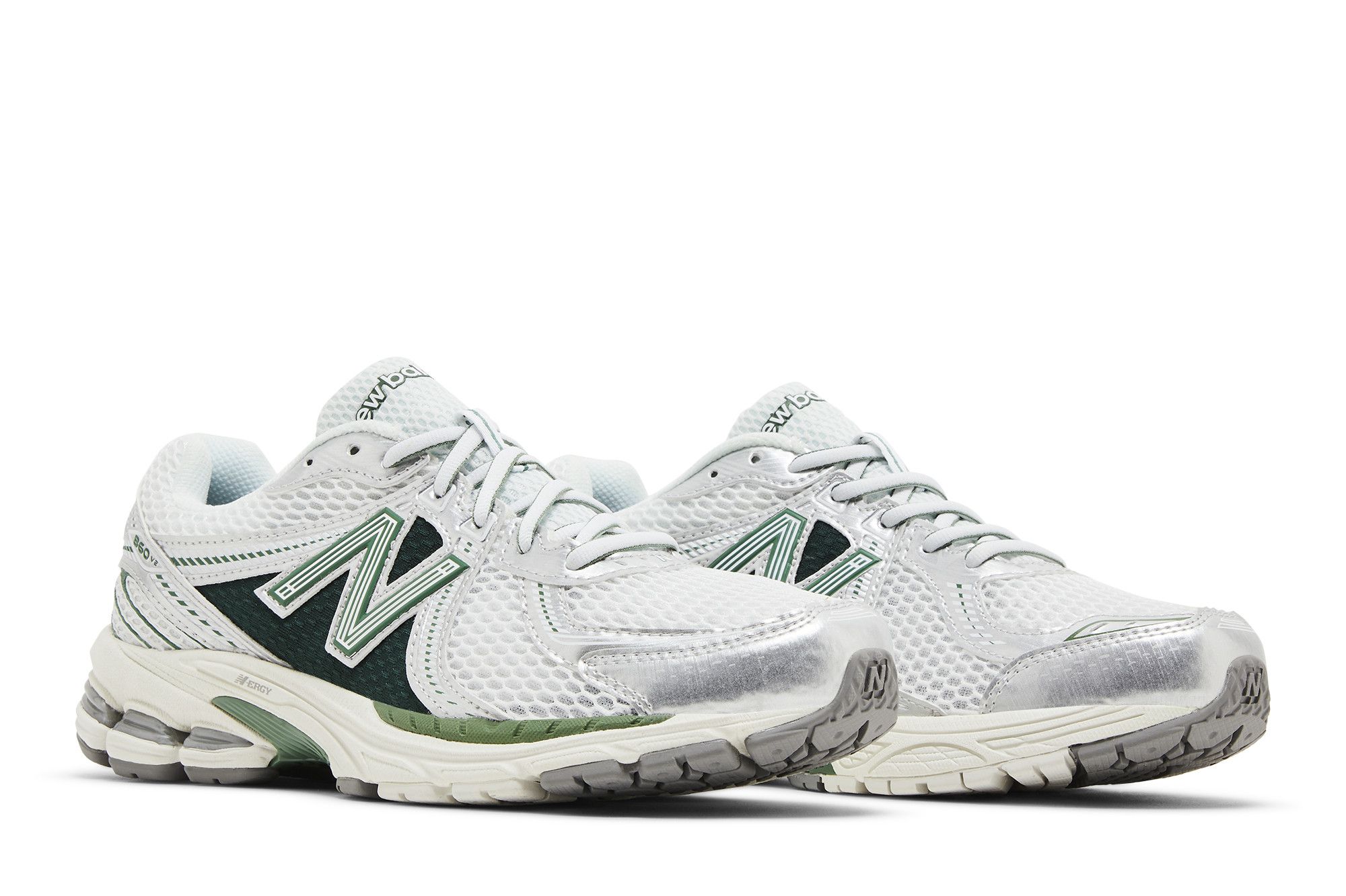 Cheap New Balance NB 860 v2 時尚舒適減震防滑耐磨 低筒跑步鞋 男女同款 綠白銀