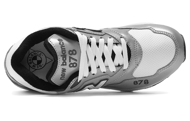 Lookbook New Balance NB 878 耐磨 低筒 運動休閒鞋 男女同款 銀色