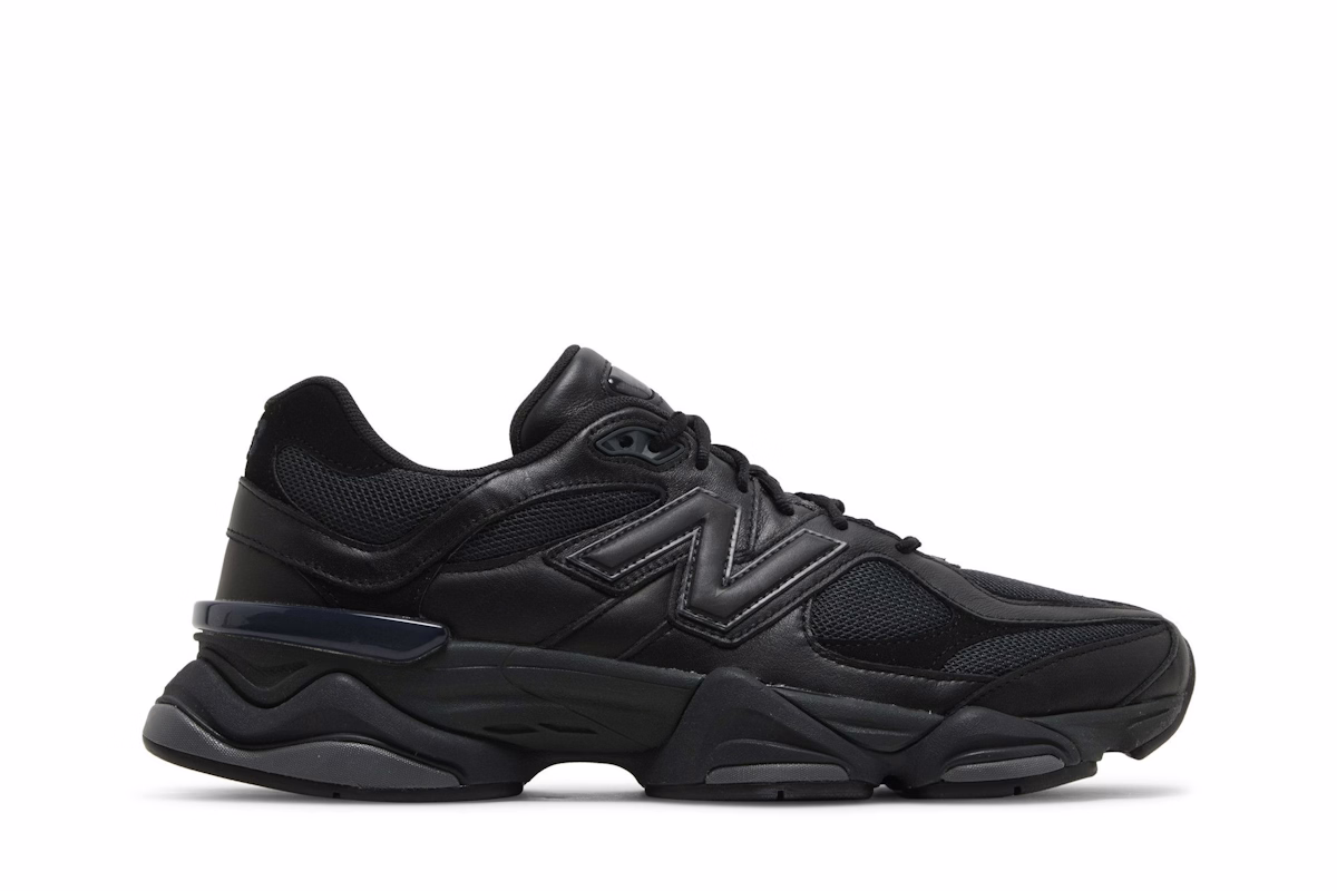 New Balance 9060 'Triple Black Leather'