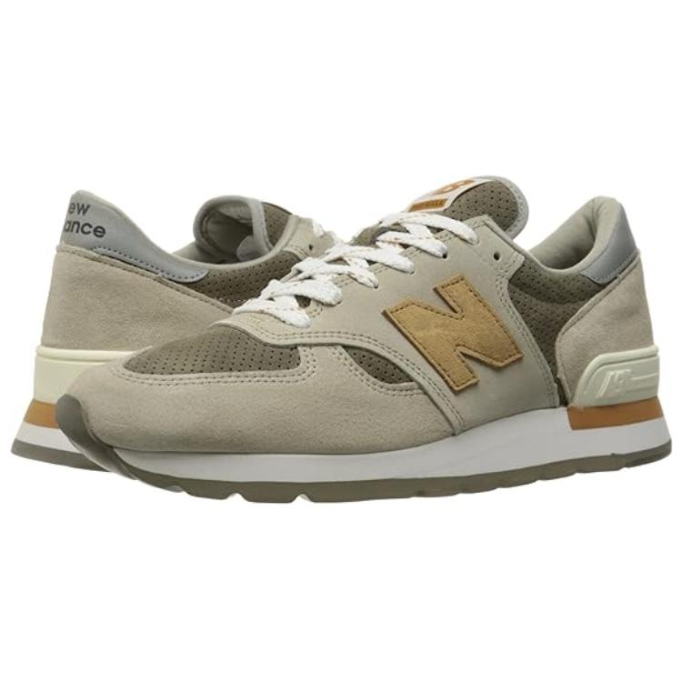 Lookbook New Balance NB 990 低筒 跑步鞋 男款 卡其色