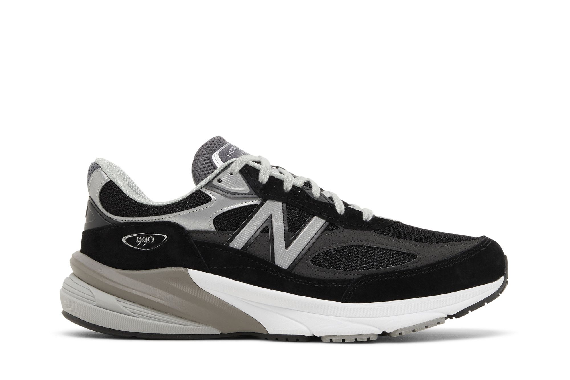 New Balance 990 v6 Made in USA 2E Wide 'Black Silver' M990BK6-2E