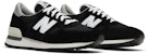 New Balance 990v1 Buatan USA 'Hitam Putih' M990BK1