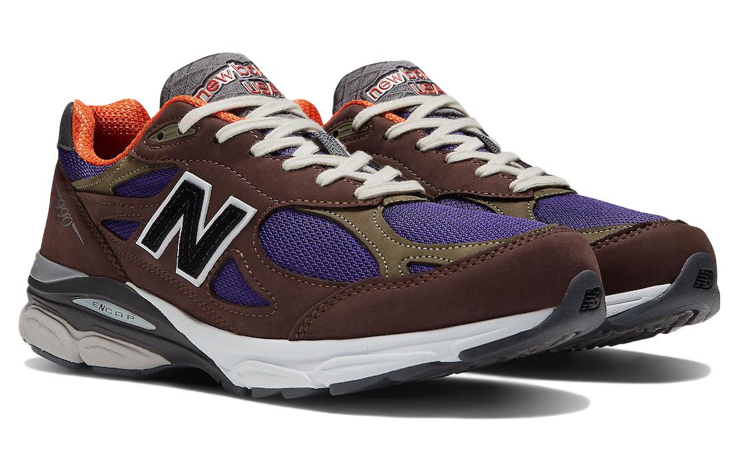 Lookbook New Balance 990V3 'Coklat dan Ungu' M990BR3