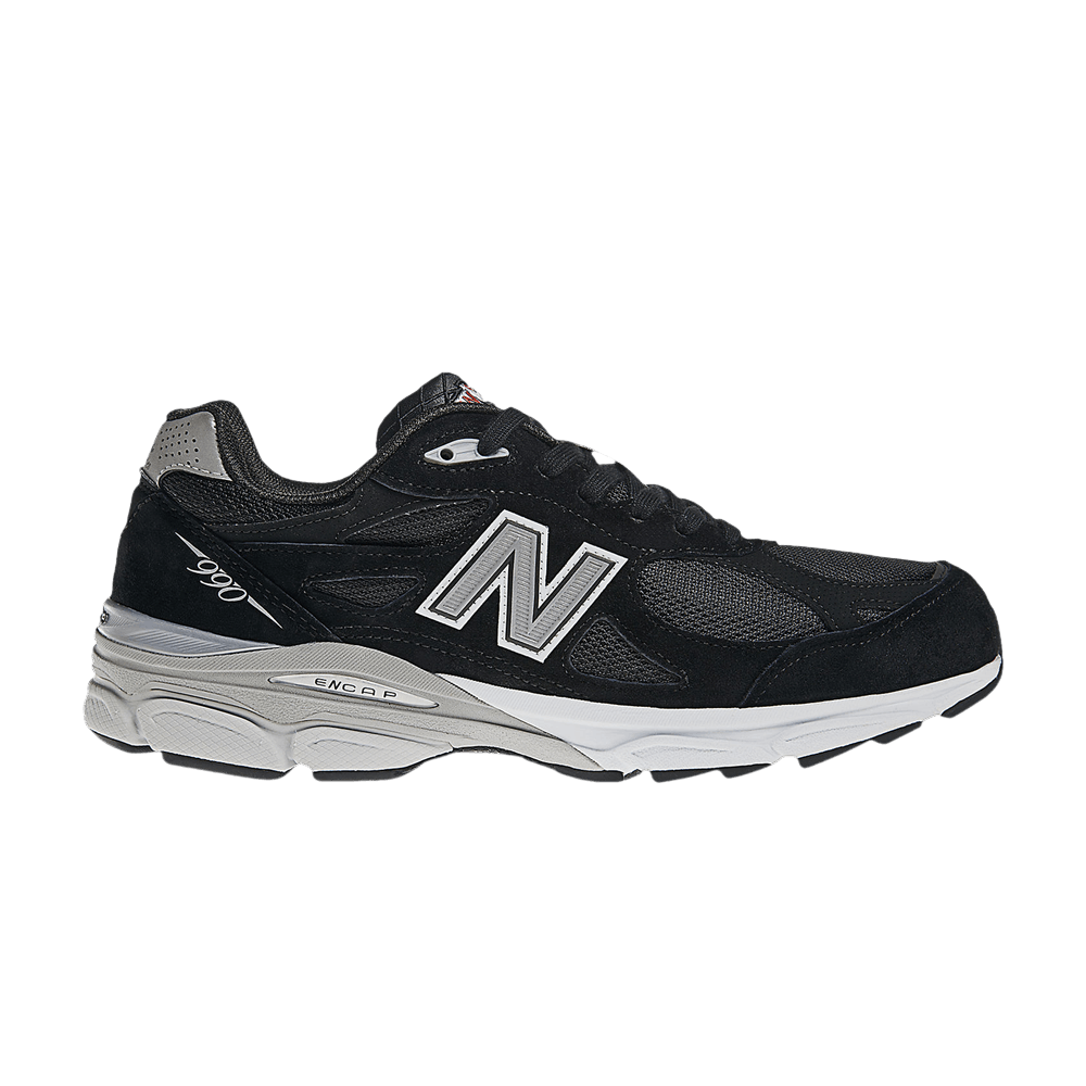 New Balance 990v3 Made in USA 2E Wide 'Black White' M990BK3-2E