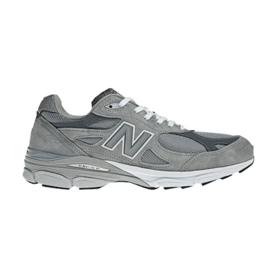 NB 990v3 Made in USA 4E Wide'Grey White'