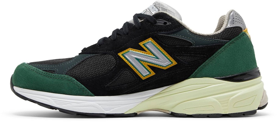 New Balance 990v3 Made In USA 'Black Green' M990CP3 Lookbook New Balance 990v3 Made In USA 'Black Green' M990CP3