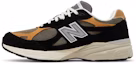 Lookbook New Balance 990v3 Buatan USA 'Hitam Coklat' M990BB3