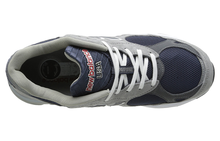 Lookbook New Balance 990v3 Made In USA 'Kelabu Navy' M990NG3