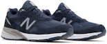 Cheap New Balance 990v4 Made in USA 2023 'Navy' Lelaki Wanita Kasut Original Navy U990NV4