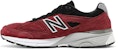 New Balance 990v4 Buatan USA 'Burgundy' M990RB4