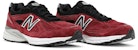 New Balance 990v4 Buatan USA 'Burgundy' M990RB4