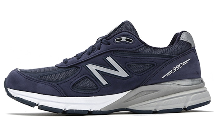 New Balance 990v4 Made In USA 'Navy Silver' M990IN4 Buy New Balance 990v4 Made In USA 'Navy Silver' M990IN4
