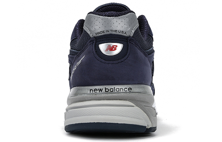 Shop New Balance 990v4 美國製 '海軍藍銀' M990IN4