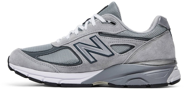 New Balance 990v4 Buatan AS 'Red Label Abu-Abu' M990VS4 Lookbook New Balance 990v4 Buatan AS 'Red Label Abu-Abu' M990VS4