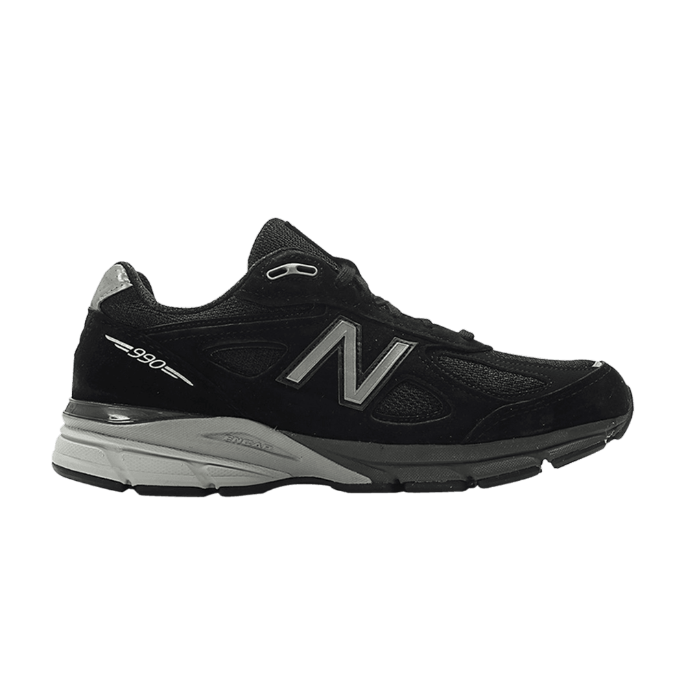 New Balance 990v4 Made in USA Wide 'Black Silver' M990BK4-W