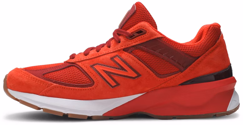 New Balance 990v5 'Molten Lava' Lelaki Wanita Kasut Sneakers M990MS5 Lookbook New Balance 990v5 'Molten Lava' Lelaki Wanita Kasut Sneakers M990MS5