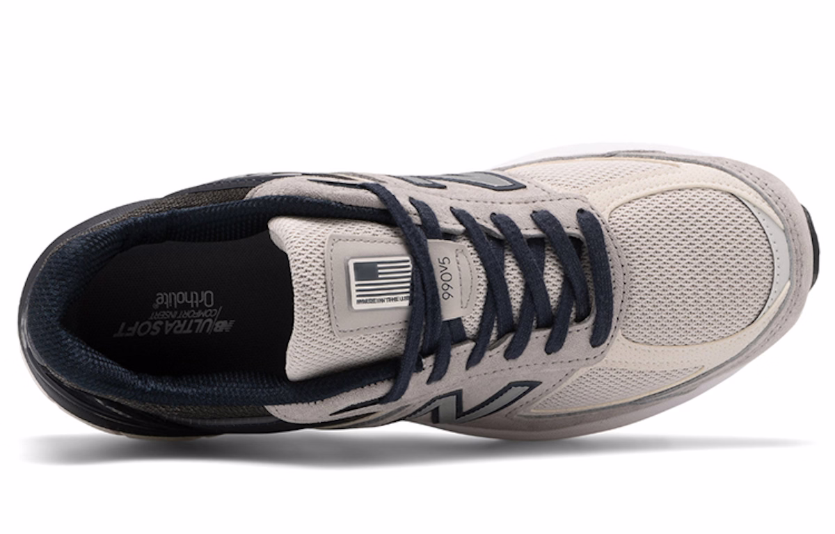 New Balance 990v5 Made in USA 'Light Grey Navy'