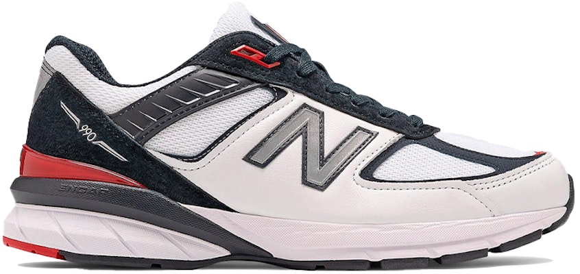 New Balance 990v5 Buatan USA 'Putih Karbon Merah' M990NL5 Order New Balance 990v5 Buatan USA 'Putih Karbon Merah' M990NL5