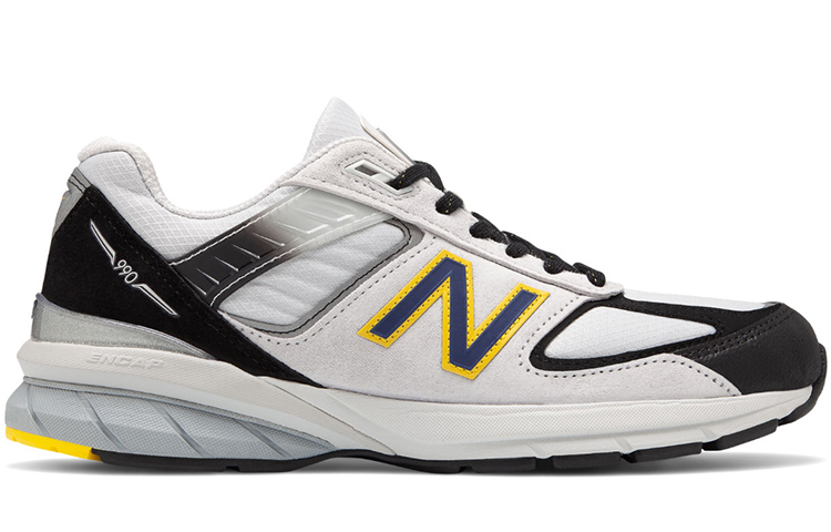 Order New Balance 990v5 Perak Hitam Kuning M990SB5