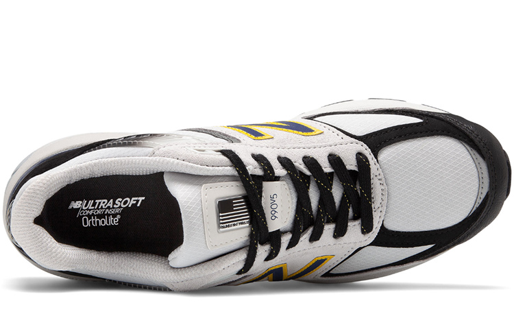 Lookbook New Balance 990v5 Perak Hitam Kuning M990SB5