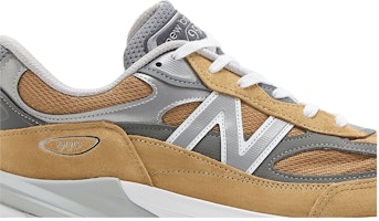 New Balance NB 990 V6 圓頭舒適 減震防滑耐磨 低筒 生活休閒鞋 男款 棕灰白 Order New Balance NB 990 V6 圓頭舒適 減震防滑耐磨 低筒 生活休閒鞋 男款 棕灰白