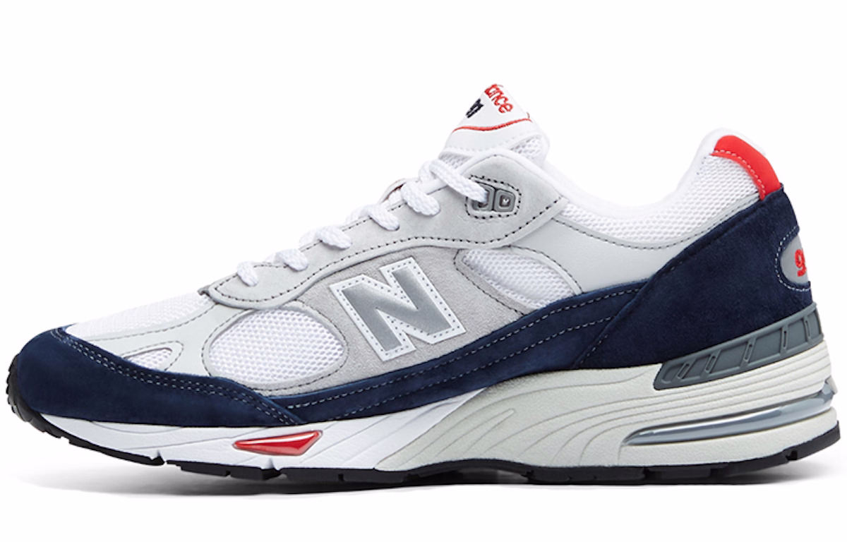 New Balance 991 Grey Navy Red M991GWR