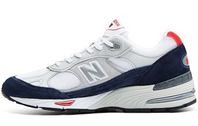 New Balance 991 Grey Navy Red M991GWR