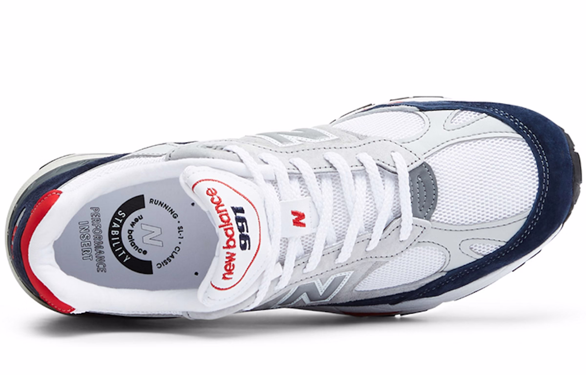 New Balance 991 Grey Navy Red M991GWR