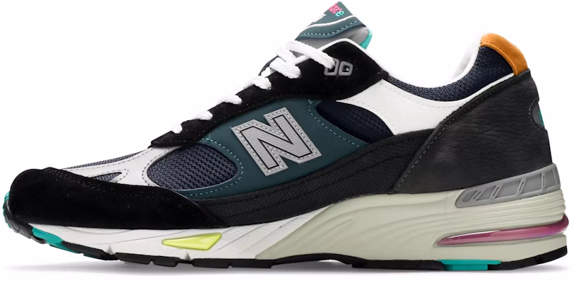 New Balance 991 Buatan England 'Hitam Biru' M991MM Lookbook New Balance 991 Buatan England 'Hitam Biru' M991MM